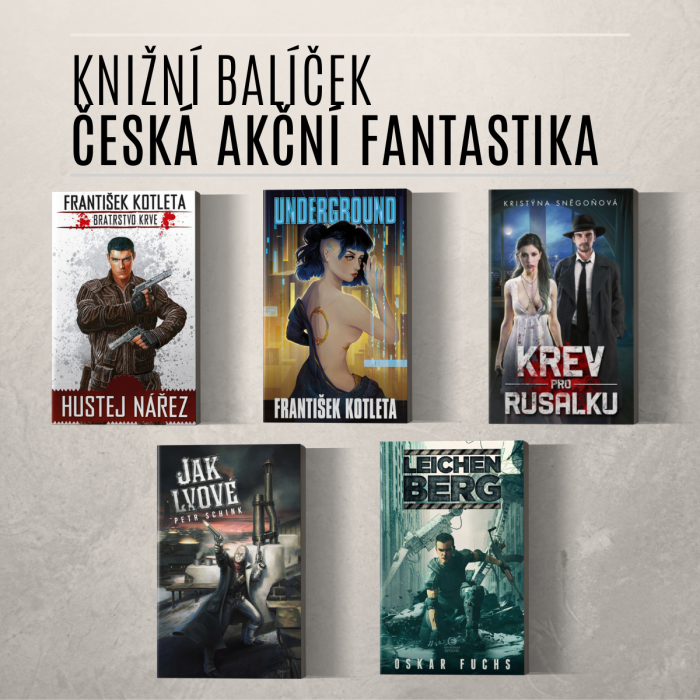 Výběr česká akční fantastika (knižní balíček)